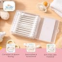 THE LITTLE LOOKERS Baby Safety Cotton Swab | 55 Cotton Buds with Ear Drum Protection | 100% Pure Cotton Swabs | Cotton Buds for Baby Ear Cleaning | Paper Cotton Buds | for Baby & Personal Care gallery image
