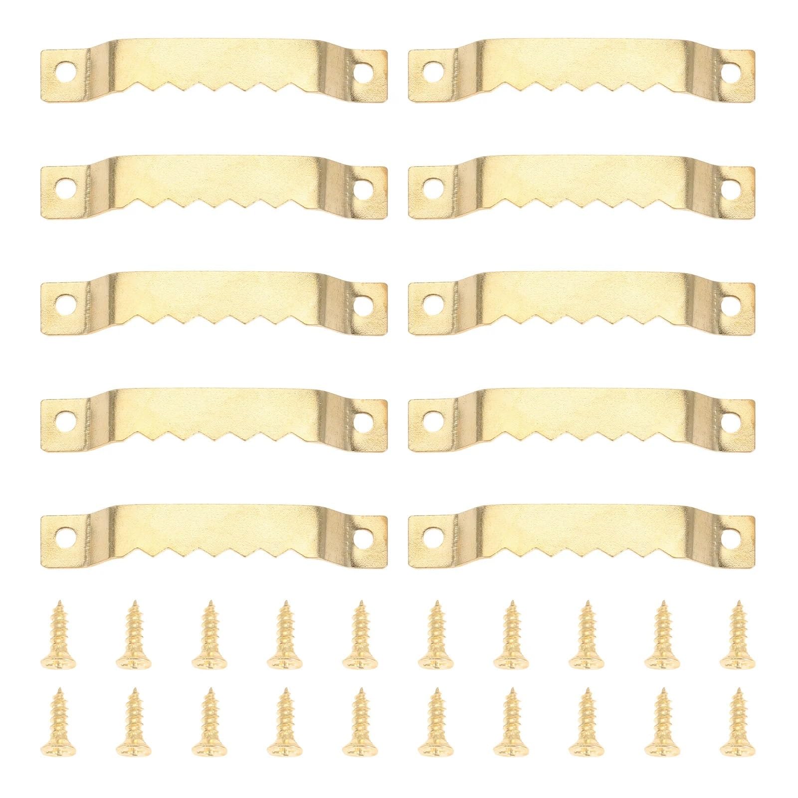 Bryske B 100Pcs Wall Picture Hangers Sawtooth Hooks For Wooden Frame Mirror Hanging With Screws