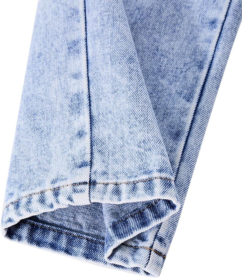 Nivne Tco Toddler Girls' Jeans Versatile Fashion Wide Leg Casual Elastic Waist Little Girls Baggy Denim Pants