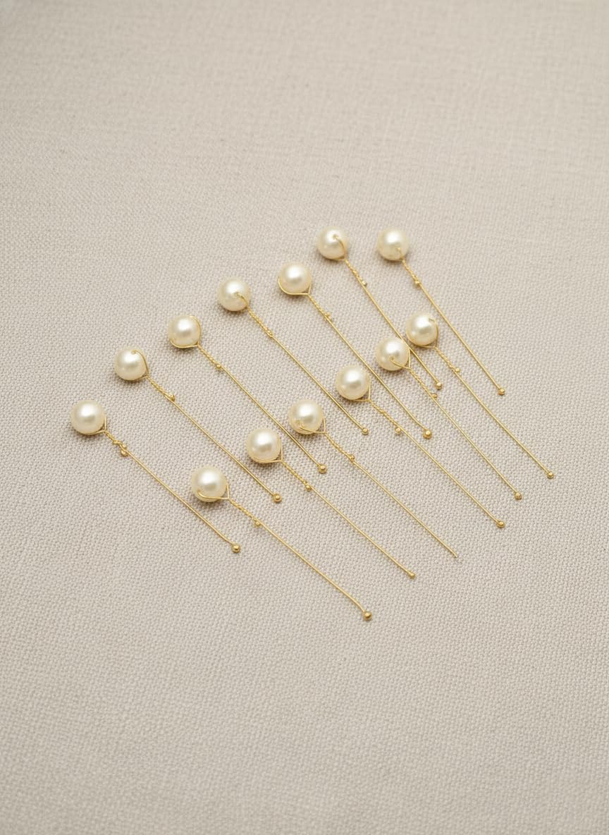 Pearl Hair Pins Set for Women | Wedding & Party Hair Accessories | Decorative Faux Pearl U Pins for Bun, Juda & Elegant Hairstyles (18 Pcs – Glod) Pearl Hair Pins Set for Women | Wedding & Party Hair Accessories | Decorative Faux Pearl U Pins for Bun, Juda & Elegant Hairstyles (18 Pcs – Glod)