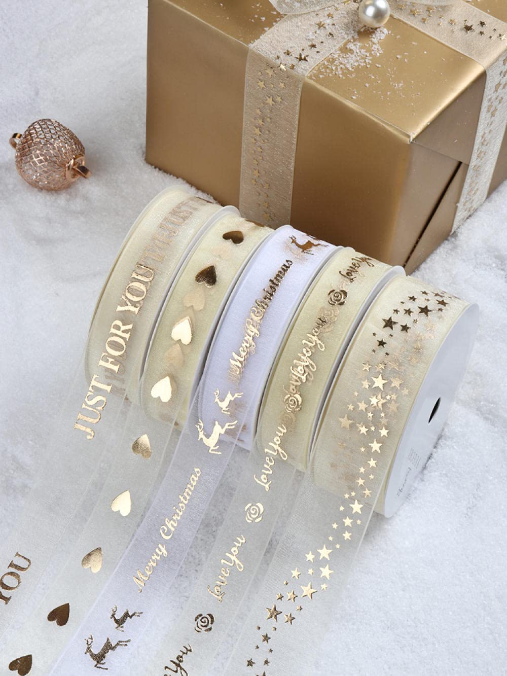 Ribbons For Gift Wrapping Ribbon For Fabric Satin Ribbons Wstążka Prezent Urodzinowy Prezent Pudełko Opakowania Z Ciasto Łuk Przędza Śnieg Z Dekoracji Nadgarstka Diy Materialny Wstążka-Tylko Dla Ciebi