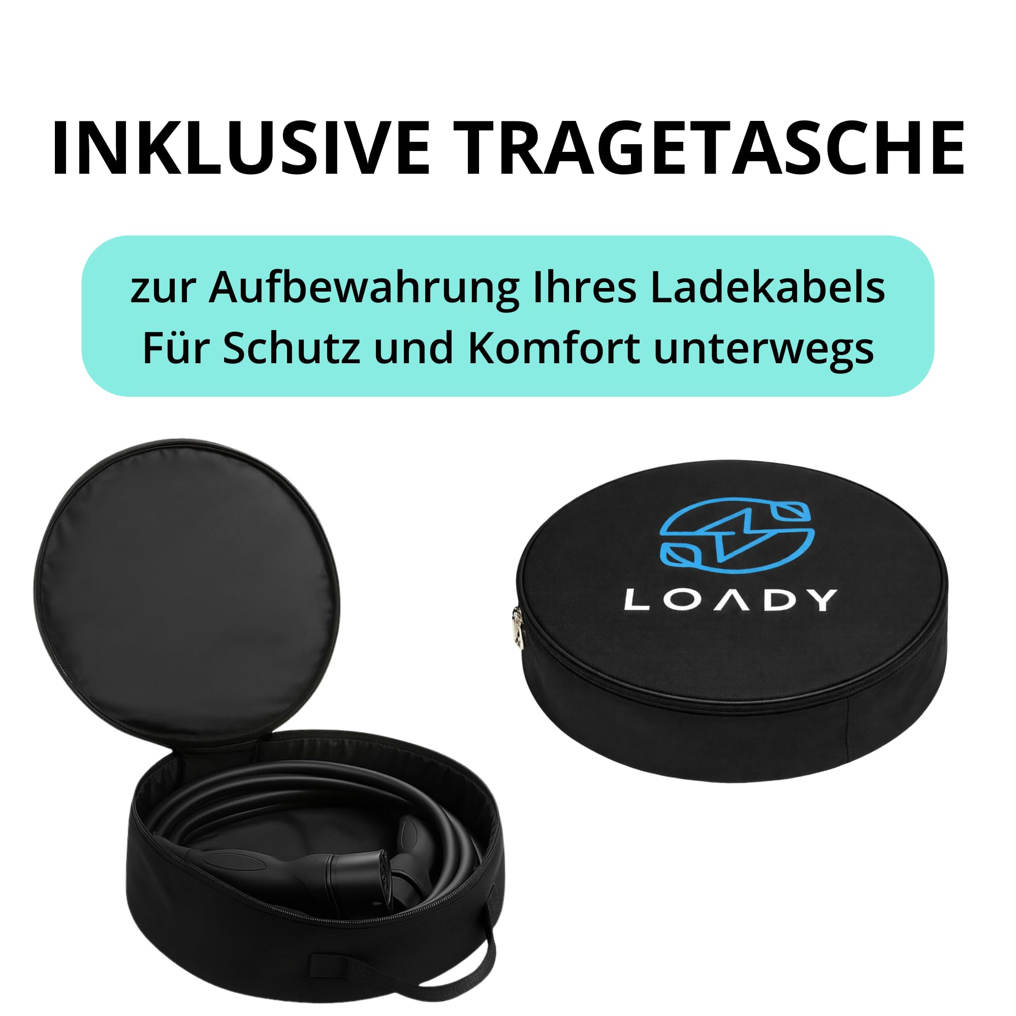 LDY Typ 2 Ladekabel 11kw 15 Meter, Kabel Elektroauto Modus 3 / 16A / 3-Phasig, Ladekabel Elektroauto Typ 2 auf Type 2, Ladekabel e Auto