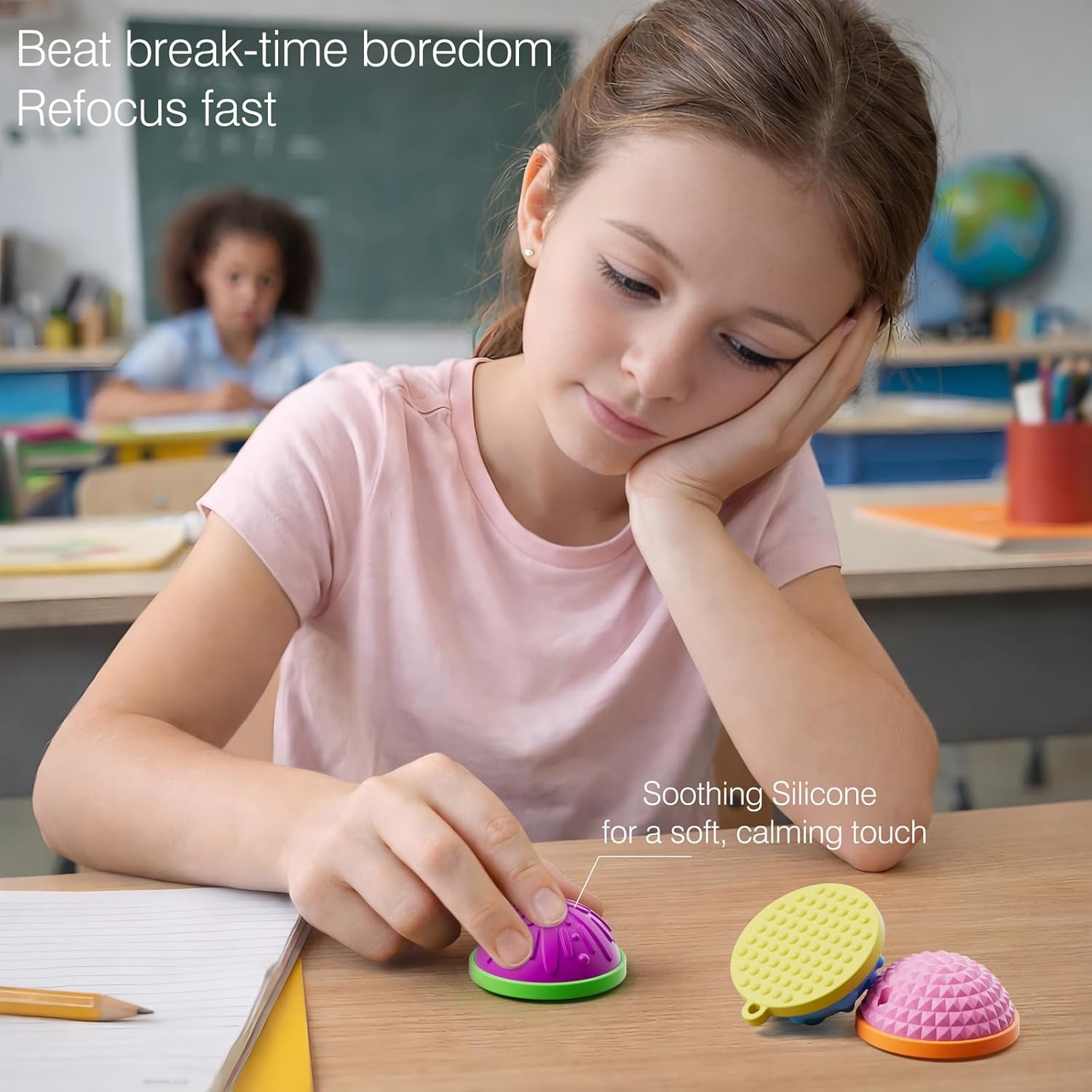 Fidget Toys for Adults Kids,12PCS Sensory Worry Dome Toys for Stress Anxiety Autistic ADHD, Calm Down Travel Airplane Essentials Students Prizes Toys, Stuffers Gifts for Teen Boys Girls