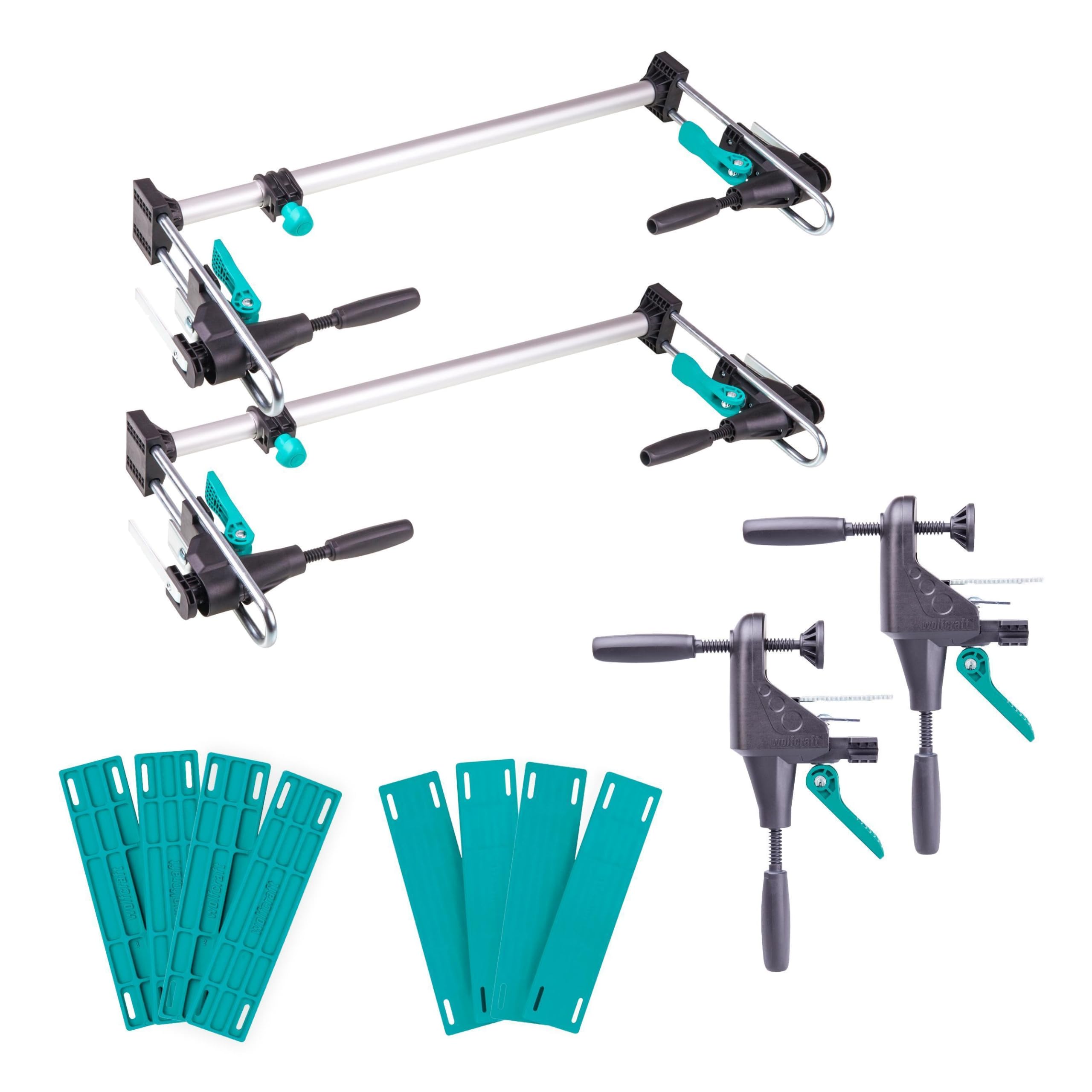 Wolfcraft Kit de Pose de Châssis de Porte PRO 3679015 - Montage de Porte, Largeur max. 1000 mm, 12 pièces