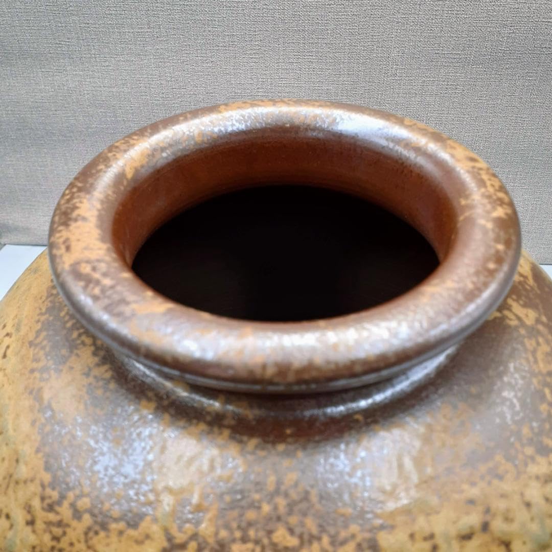 備前焼　木村陶峰　陶正園　大壺　飾り壺　花入　胡麻焼　花瓶　茶道具　7 備前焼 木村陶峰 陶正園 大壺 飾り壺 花入 胡麻焼 花瓶 茶道具 7