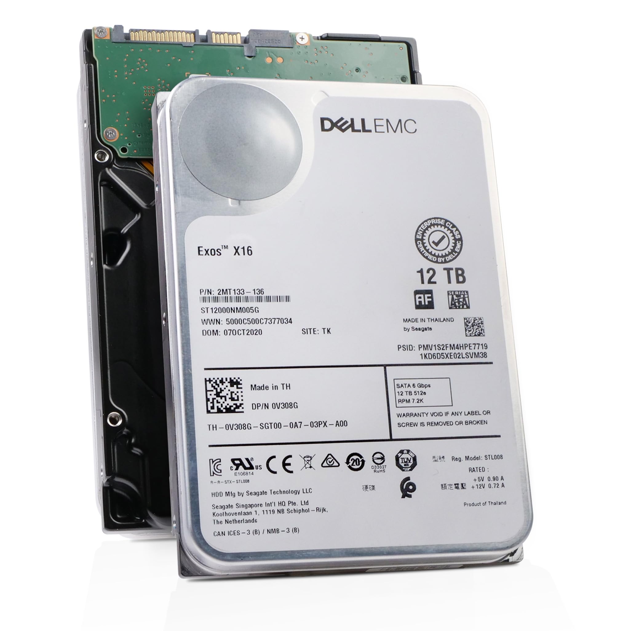 Amazon.com: Dell/Seagate Exos X16 12TB ST12000NM005G 7.2K RPM SATA
