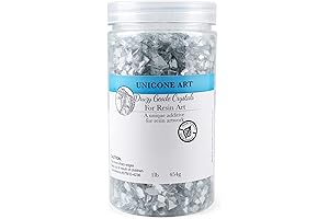 1lb Shiny Metallic Druzy Geode Crushed Mirror Glass for DIY Art and Craft Projects