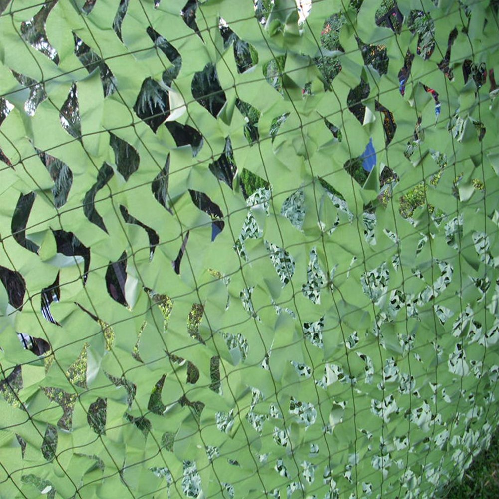 Oudini Green Camouflanetting, Military Hunting Camouflanet Woodland Army Camping Sun Shelter Tente Net/Green/2X3m(6.6X10ft)