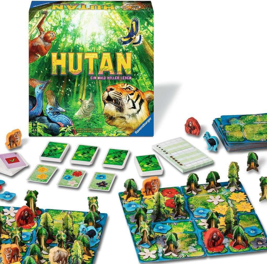 Ravensburger 24747 HUTAN D - Tactical Game for The Whole Family, for 1-4 Players: Infants from 8 Years