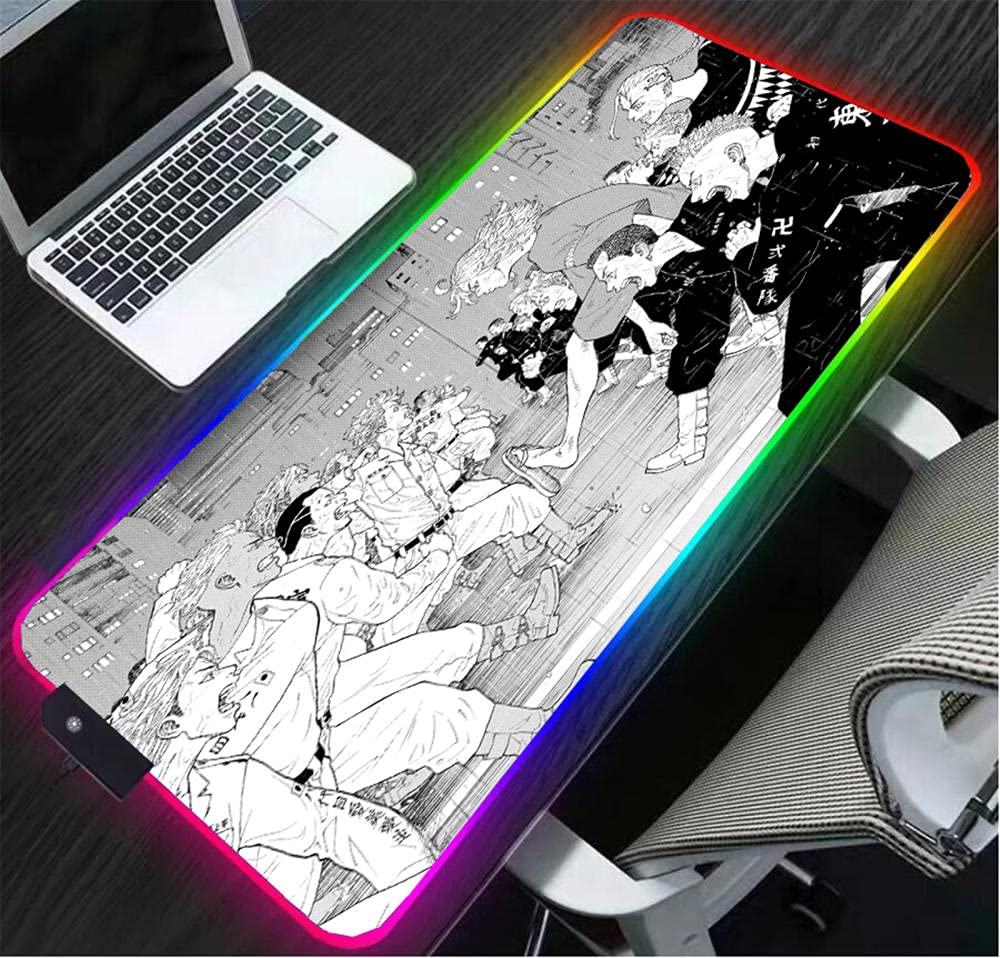 Buy Gaming Mouse Pads Large Comics Rgb Mouse Mat Tokyo Revengers Led