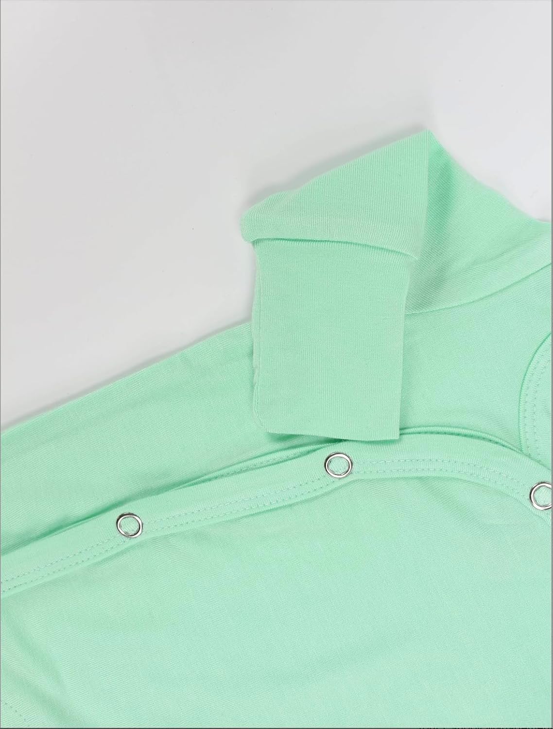 Right on Time Preemie Baby sleeper, 95% Bamboo Blend, Mint Green, NICU-Friendly with Monitor Access Points (Baby, Mint Green, Tiny Preemie) image 3