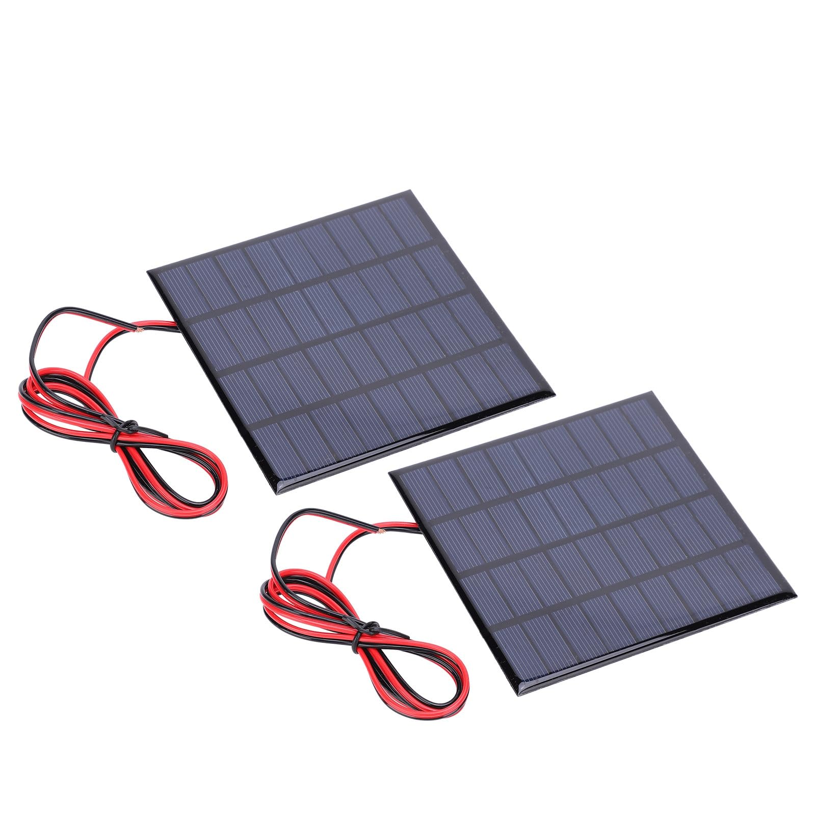 Pannello Solare Modulo Fotovoltaico 9V 2W 115x115mm Cavo | Modulo Solare in Polisilicio, Alte Prestazioni, per Luci e Caricatori