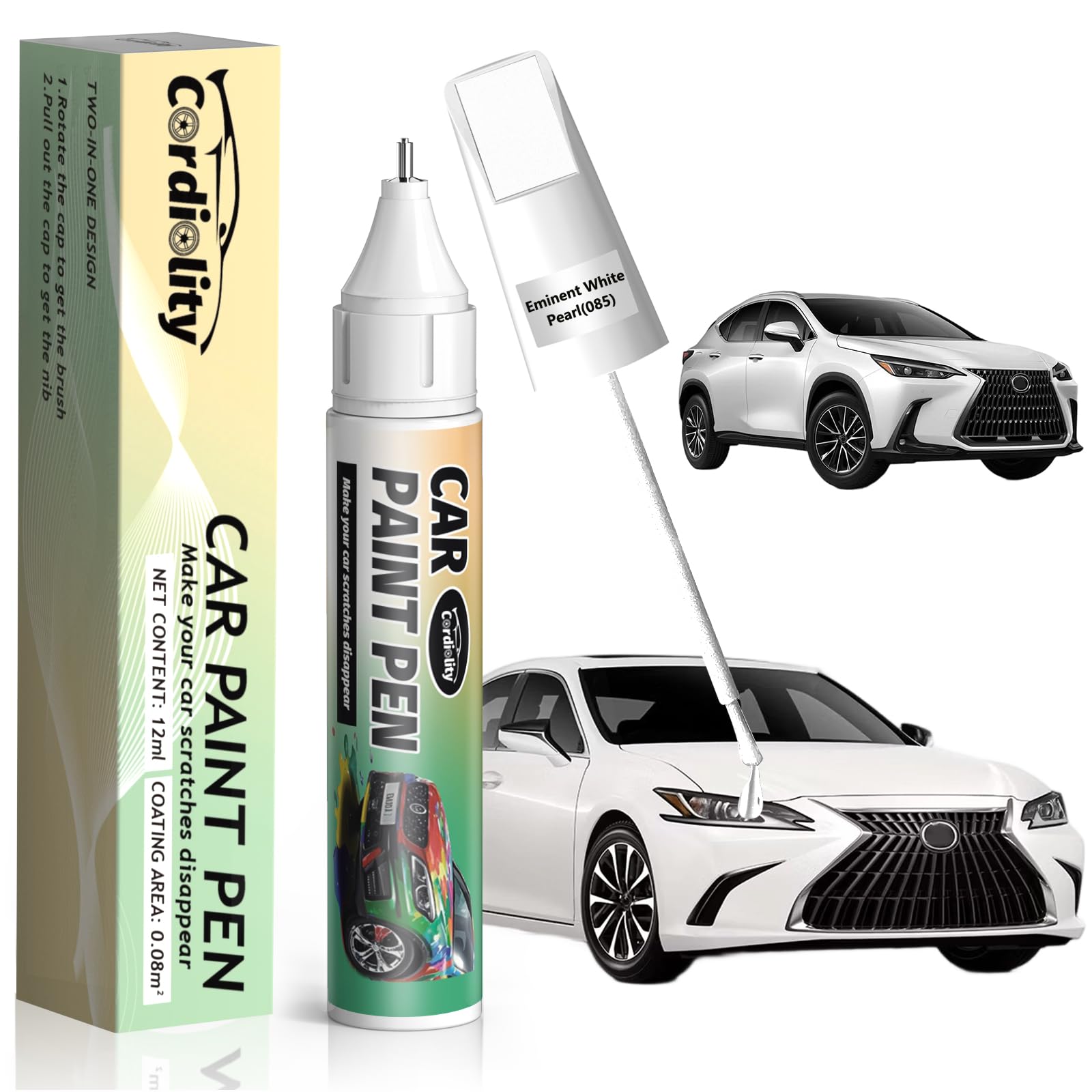 Amazon.com: 085 Eminent White Pearl Touch Up Paint for Lexus