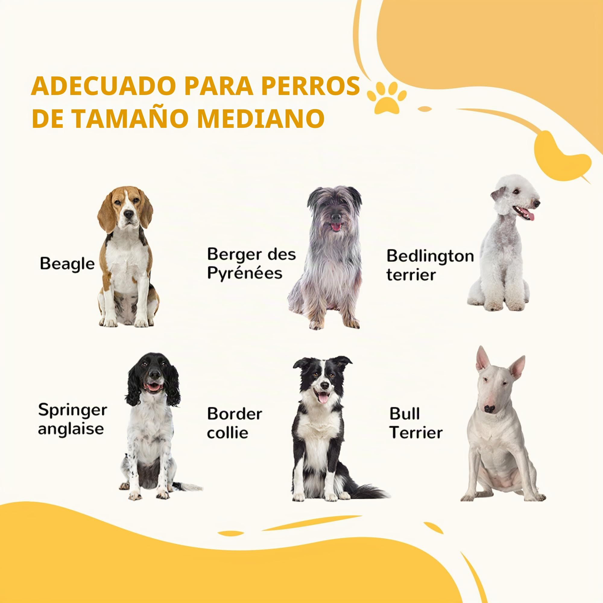 PawHut - Barrera de seguridad para perros de acero con 3 paneles plegables con doble cerradura y puerta integrada para puerta y escalera, 206 x 120 cm, color blanco