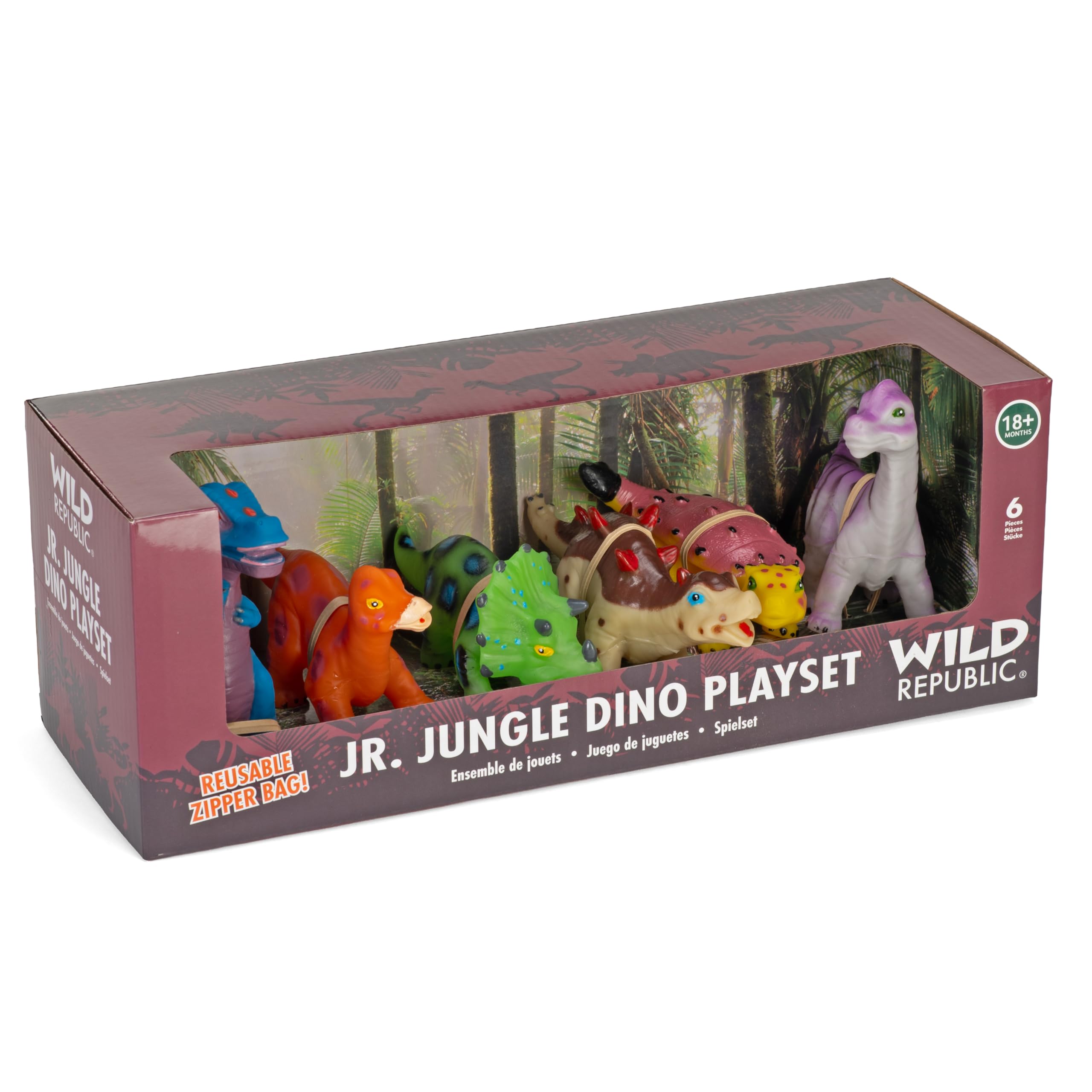 Amazon.com: Wild Republic T-Rex, Triceratops, Stegosaurus