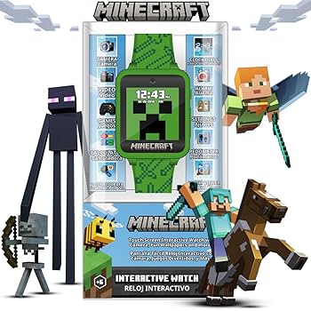 Minecraft インタラクティブウォッチ 2023年製 楽天市場】マインクラフト スマートウォッチ 時計 タッチ