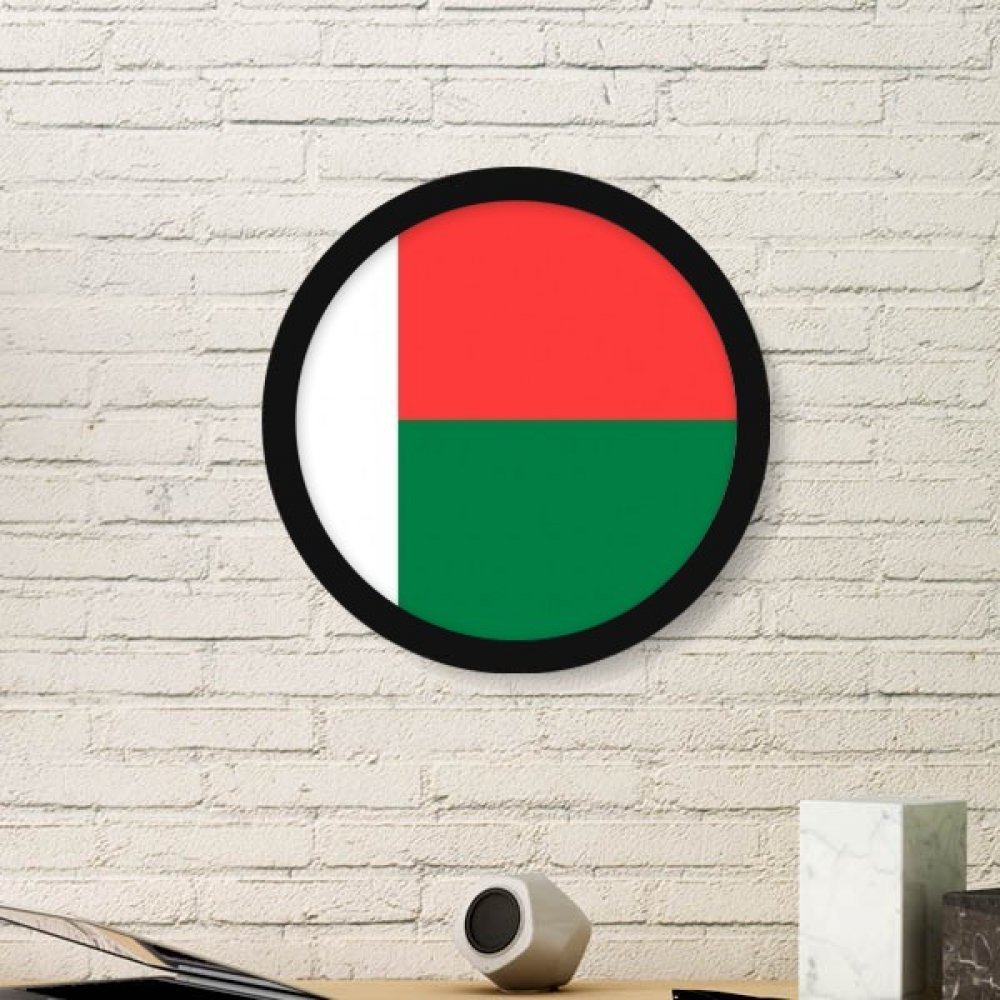 Cadre photo Madagascar déco murale symbole pays africain format rond