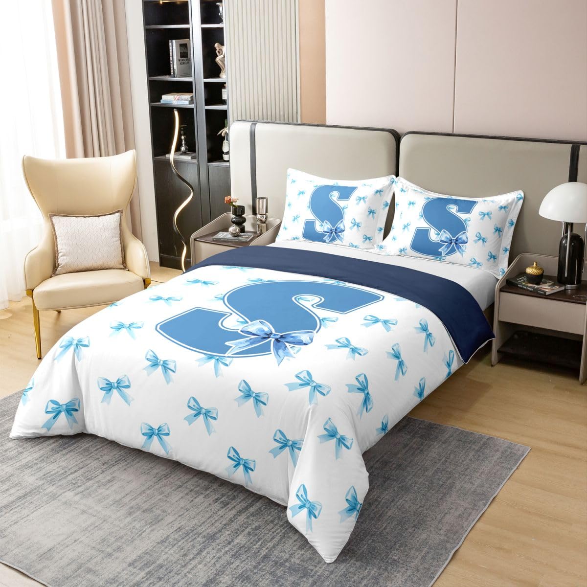 Homemissing Ragazze Arco 100% Cotone Copripiumino 220x260cm