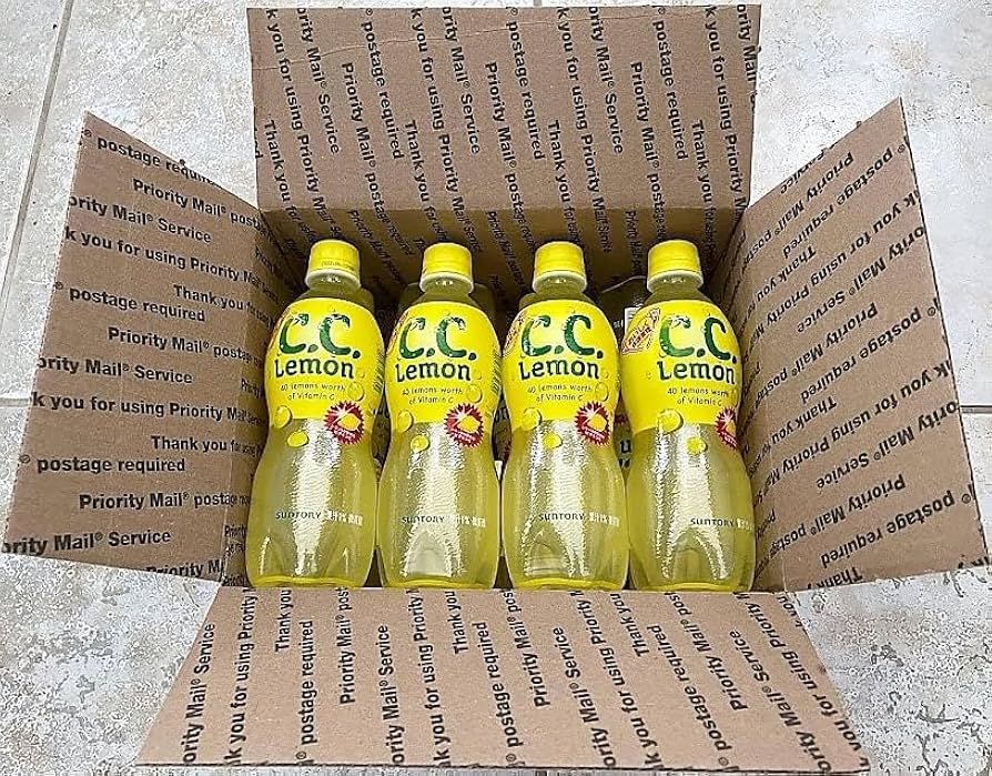 【kayo.1101 】2本LEMONBOTTLE Amazon.com : Japan C.C. Lemon 8 bottles Japanese Lemon