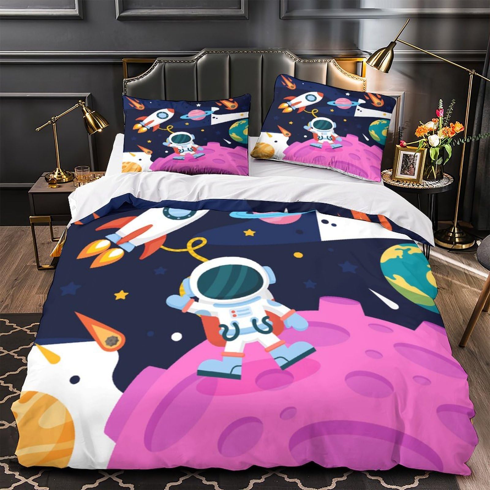 Housse de couette astronaute respirante anti-transpiration lit