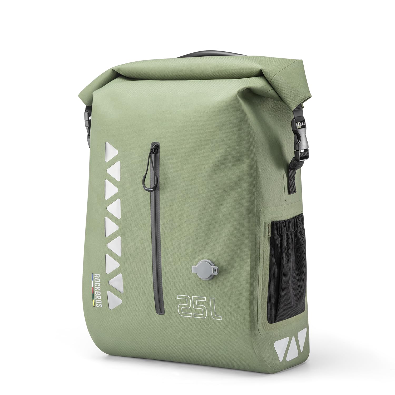 ROCKBROS Bike Panniers 25L Waterproof Roll Top Vacuum Compression Pocket | Adjustable Qui…