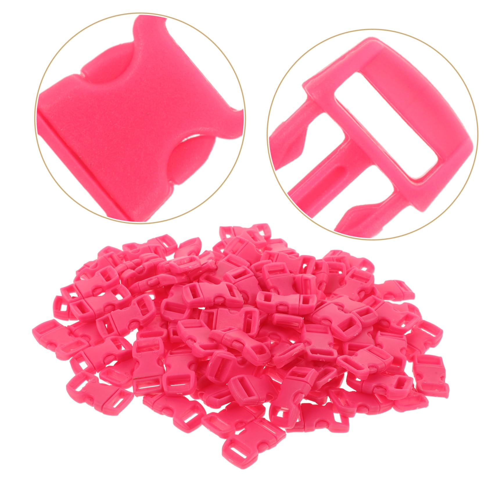 Anneome 3 Sets Vielseitige 10 Mm Kunststoffschnallen Für Rucksack Hundehalsband Bunt Einfach Zu Verwenden 100 Stück * 3