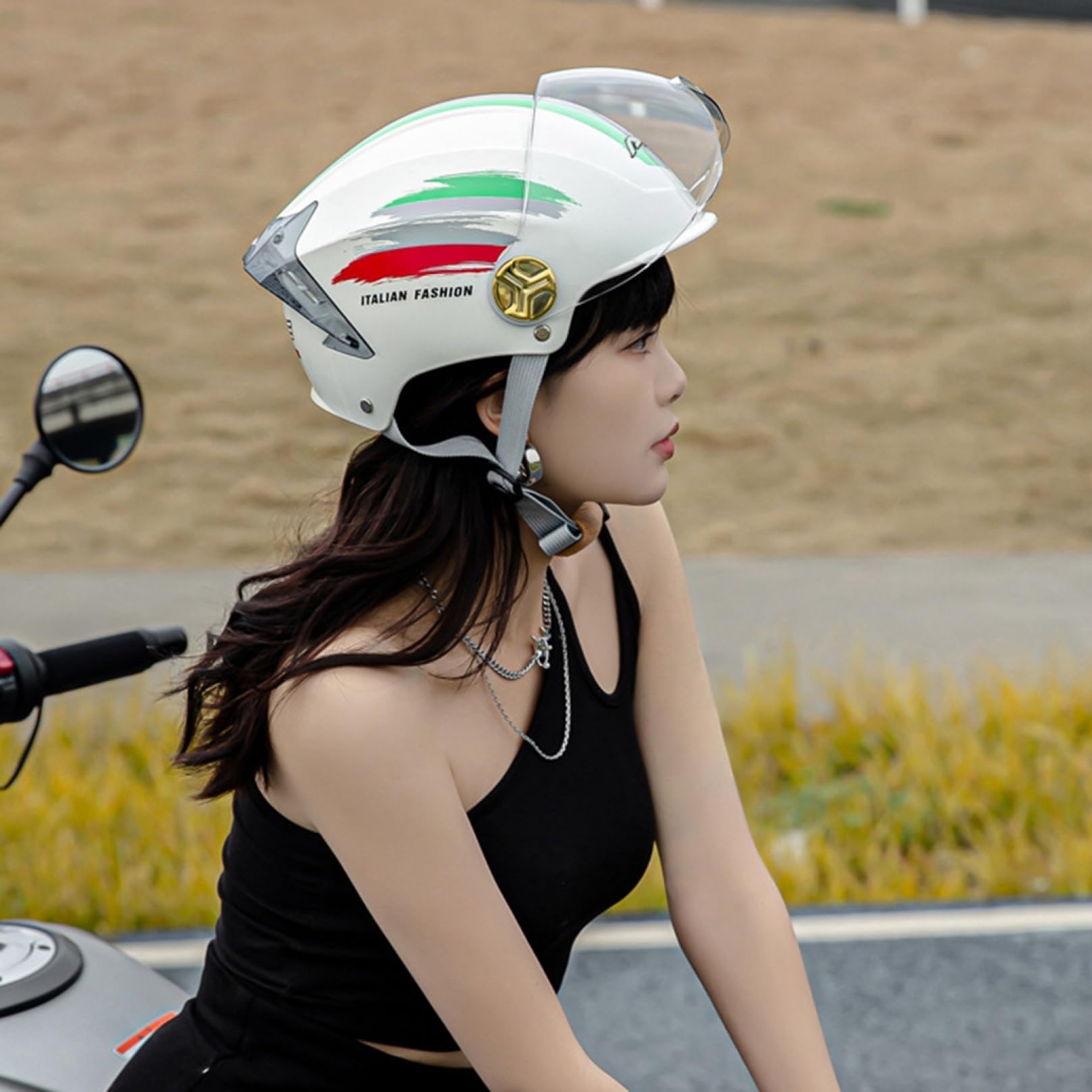 Amazon.co.jp: [ZAKFY]半帽ヘルメット ハーフキャップヘルメット 頭囲