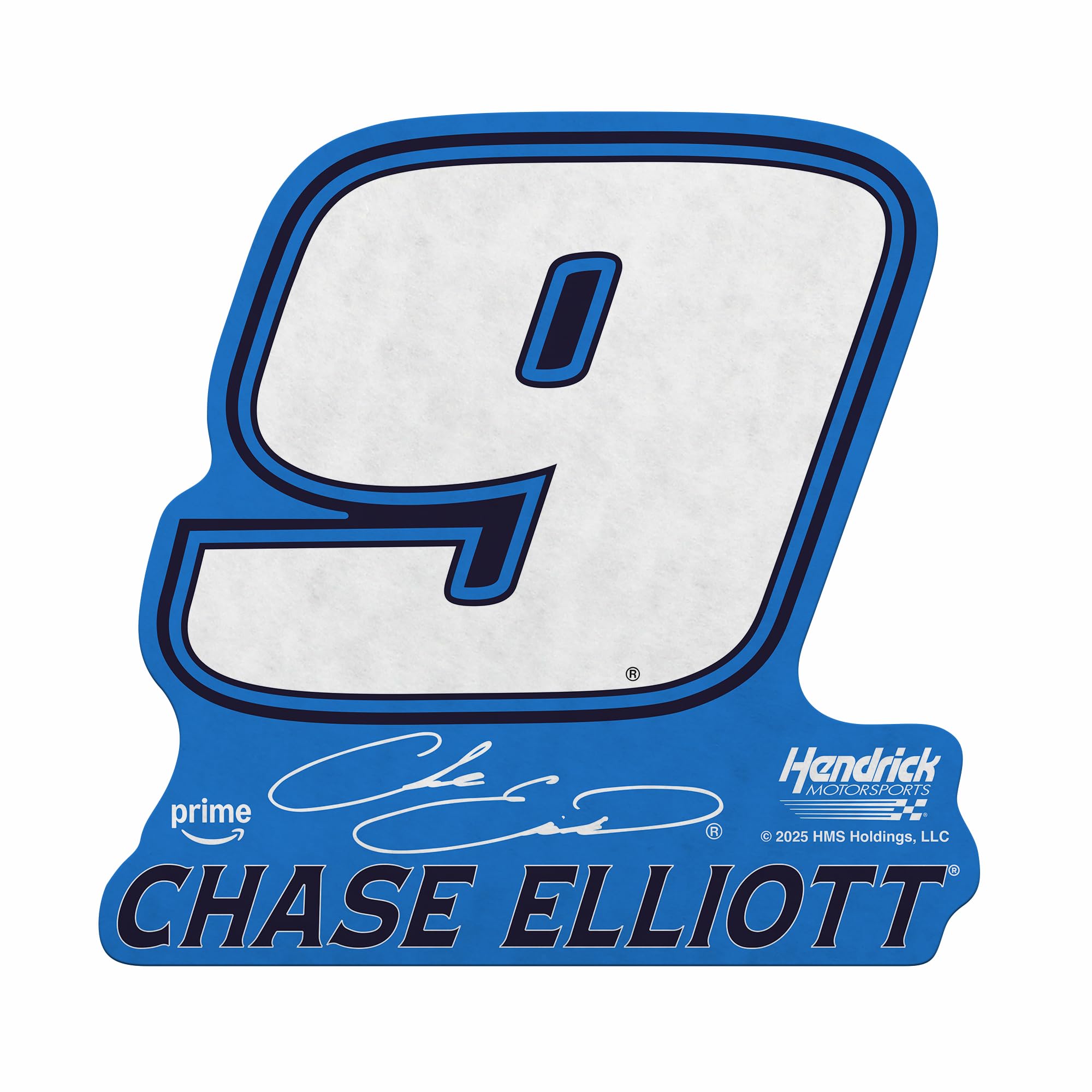 Cadeau fanion NASCAR Chase Elliott en feutre pour fan de course