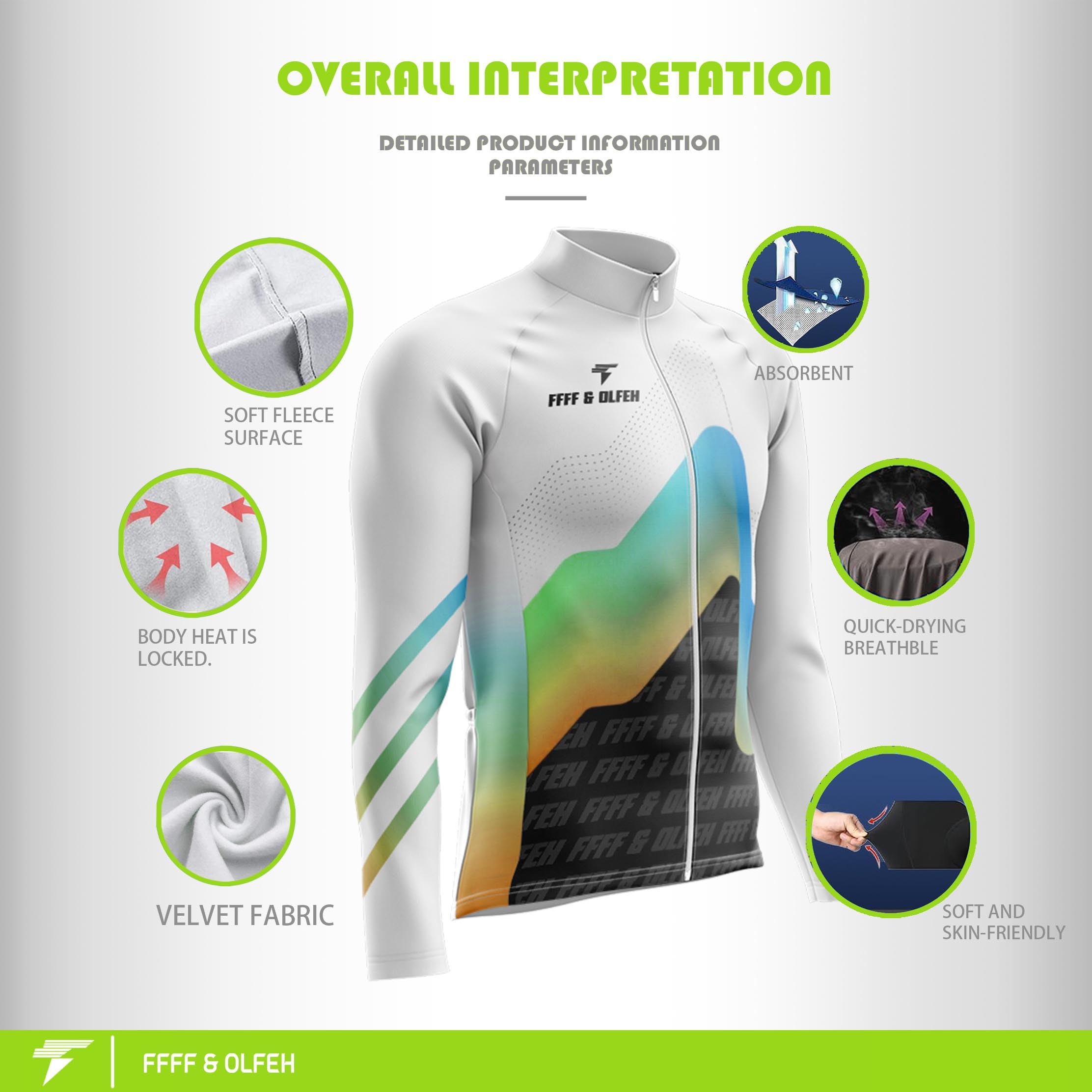 Maglia Ciclismo Uomo Inverno Termico Vello Manica Lunga Autostrada MTB Bicicletta Abbigliamento Sportivo Casual Attrezzature Fitness Maglia Manica lunga Tuta