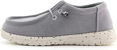 firelli Mocasines de lona para niños y niñas, zapatos escolares para caminar