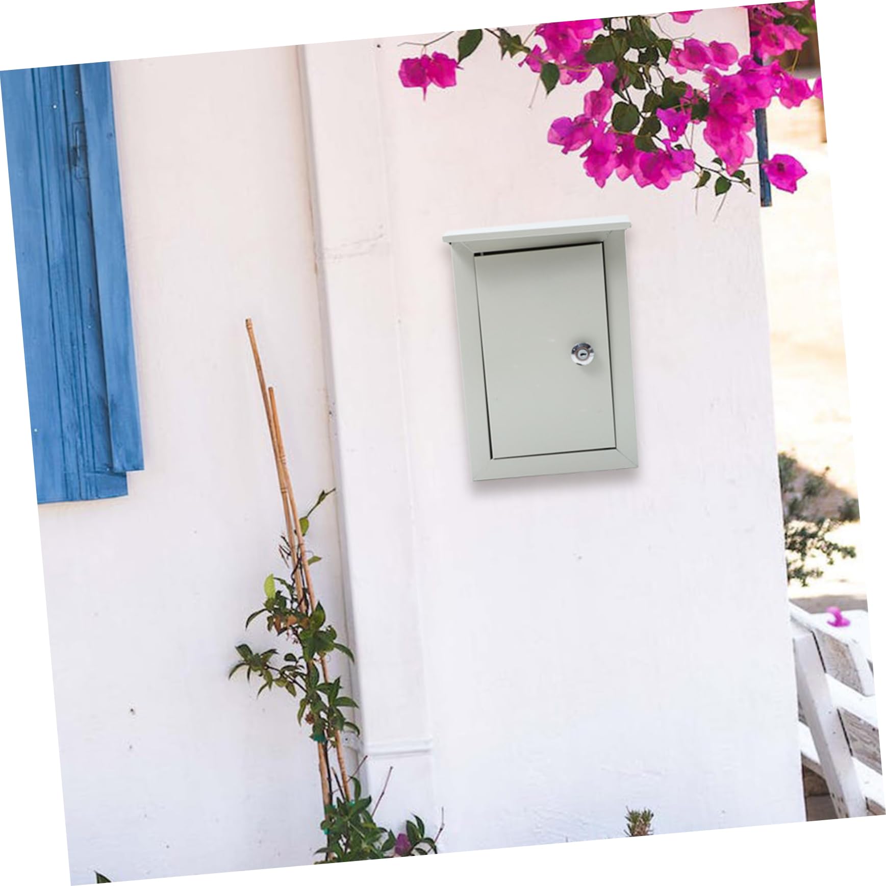 Beige Quadro Parete Alluminio in Elettrico Montaggio, a Esterno
