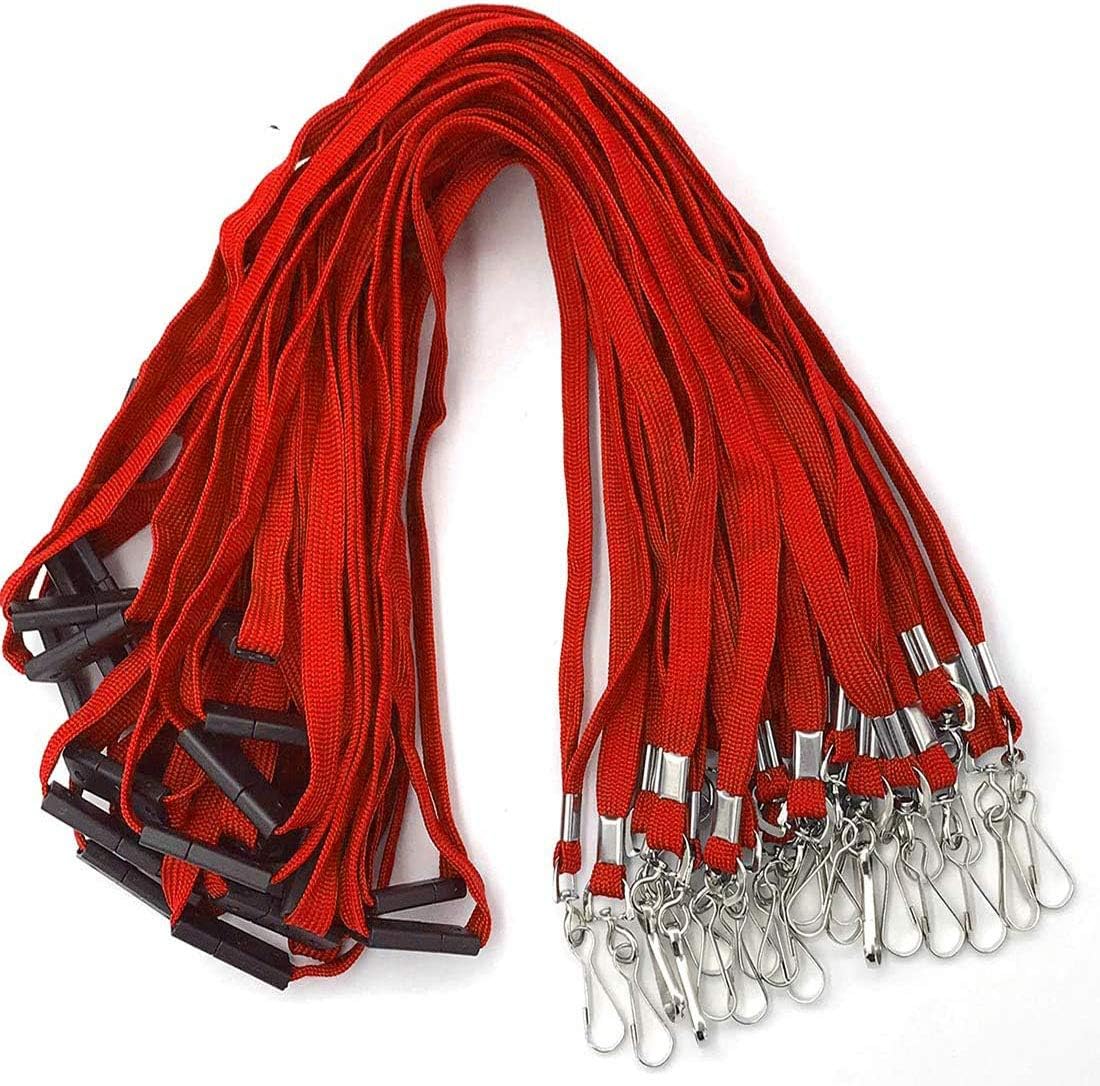 Bird Fiy 50 Pcs Cotton Lanyard Bulldog Clip 32-inch Flat Braid Neck Lanyard for Id Cards/Badges (Gray) : Buy Online at Best Price in KSA - Souq is now
