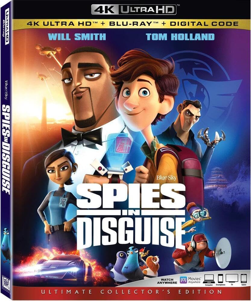 Spies in Disguise Blu-ray soluciona el aburrimiento con la mejor animación USA