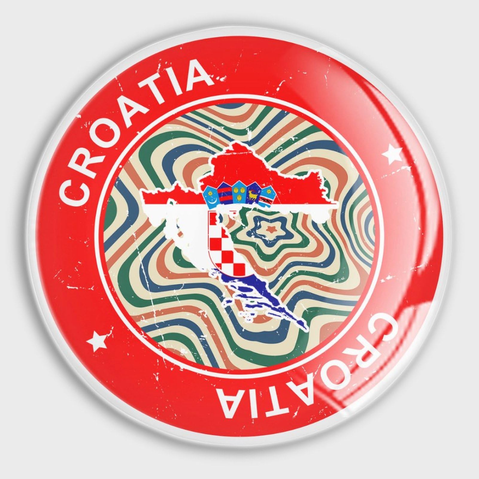 Imanes de nevera de Croacia decorativos para pizarra y oficina