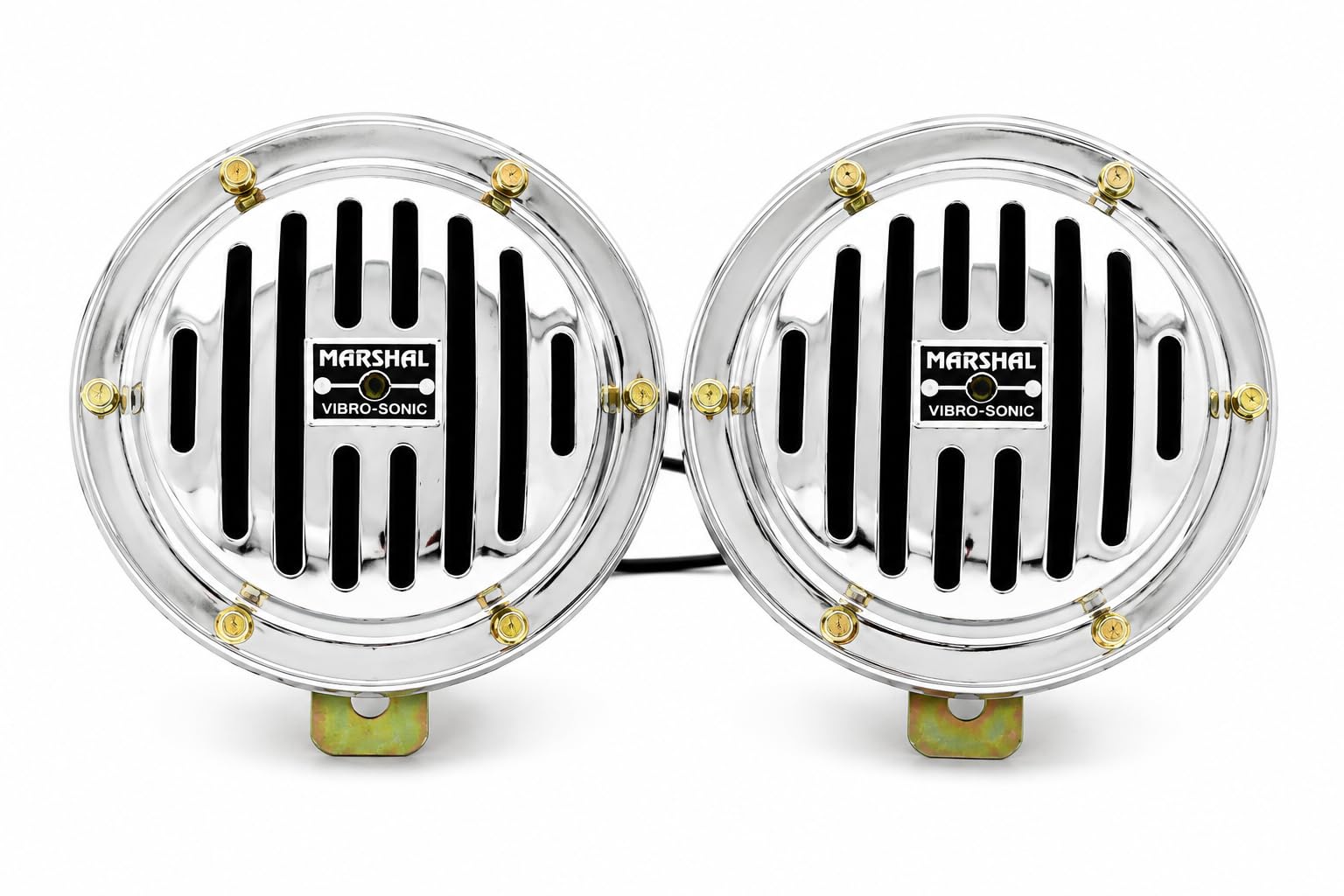 Marshal M-125 Vibro-Sonic Chrome Electric 12V Dual Tone Horn | 120-135dB Loud Sound, Dual Tone, Mounting Kit Included | Universal Fit for Bikes, Cars, Bus, Trucks and Jeeps-image-22