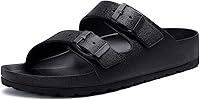 KIDMI Women's EVA Sandals with Medium Arch Support & Adjustable Buckles - Lightweight Waterproof Beach Slides