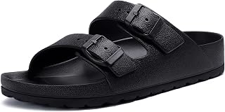 KIDMI Women's EVA Sandals with Medium Arch Support & Adjustable Buckles - Lightweight Waterproof Beach Slides