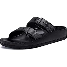 Women's Comfortable EVA Sandals with Medium Arch Support, Adjustable Buckle Summer Beach Slide Sandal