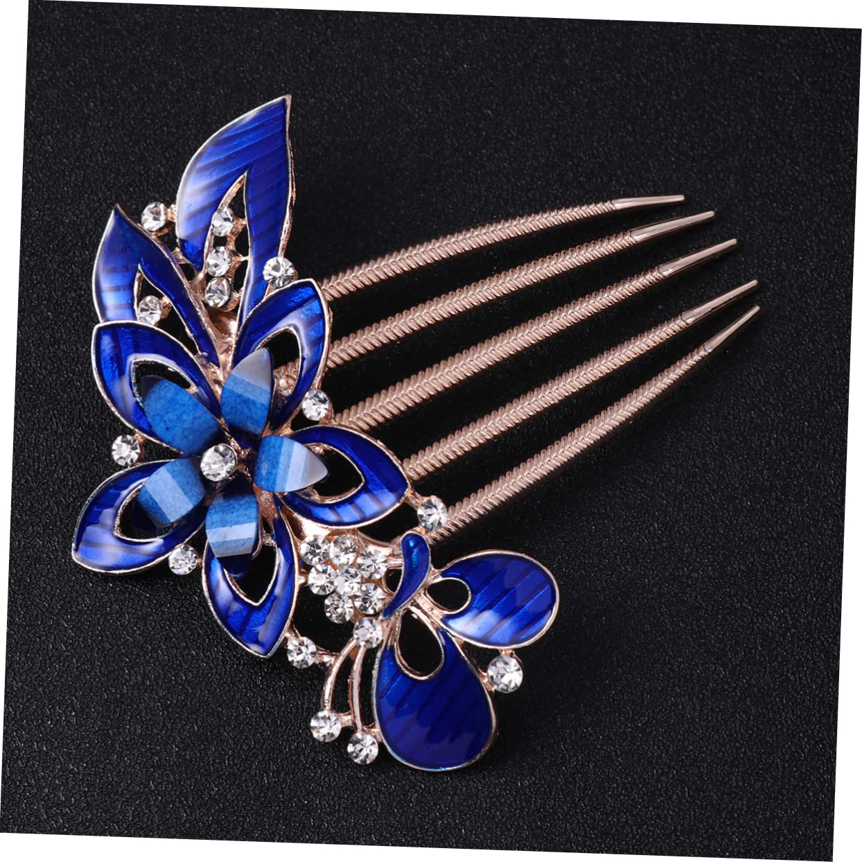 FOMIYES Gold Hair Piece Prom Hair Pieces Prom Rhinestone