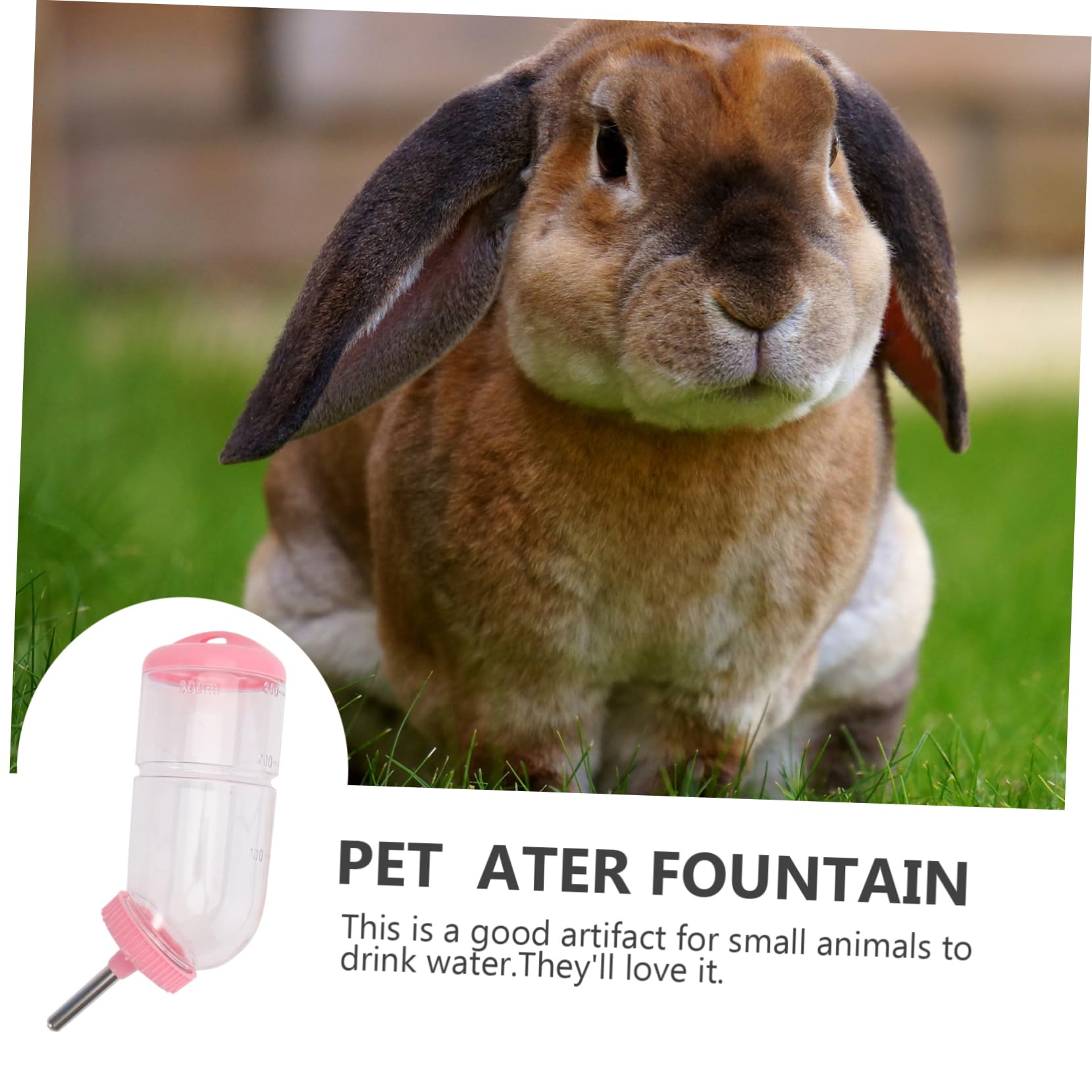 VANZACK 6pièces Fontaine à Eau pour Petits Animaux Abreuvoir Automatique Inoxydable pour Lapins Cobayes Chinchillas Distributeur Pratique sans Fuite