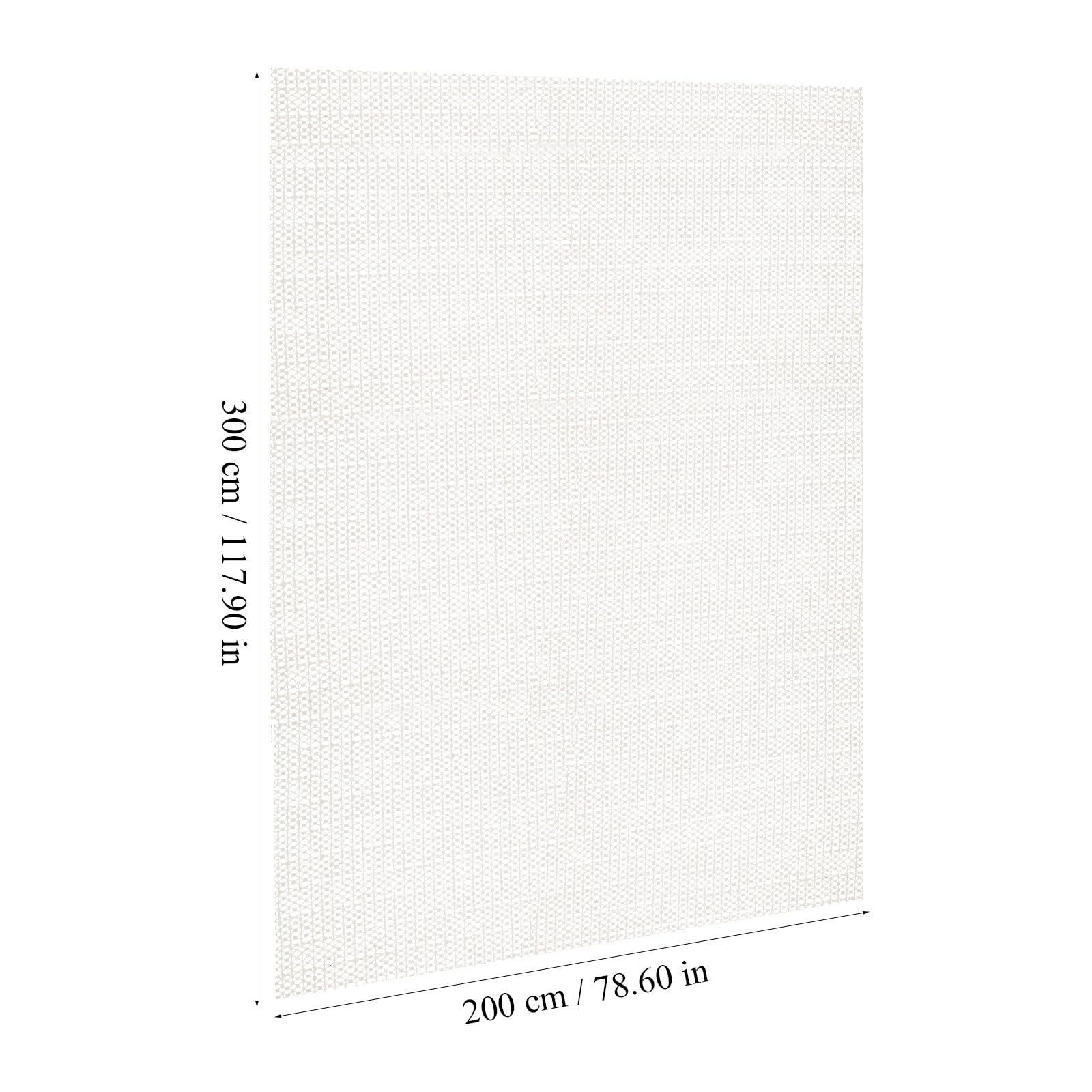NUOBESTY Almohadilla para Tapete Antideslizante 200 X 300 CM, Base para Alfombras en Pisos Duros, Sencilla de Limpiar y Mantener, Uso en Hogar y Oficina, Color