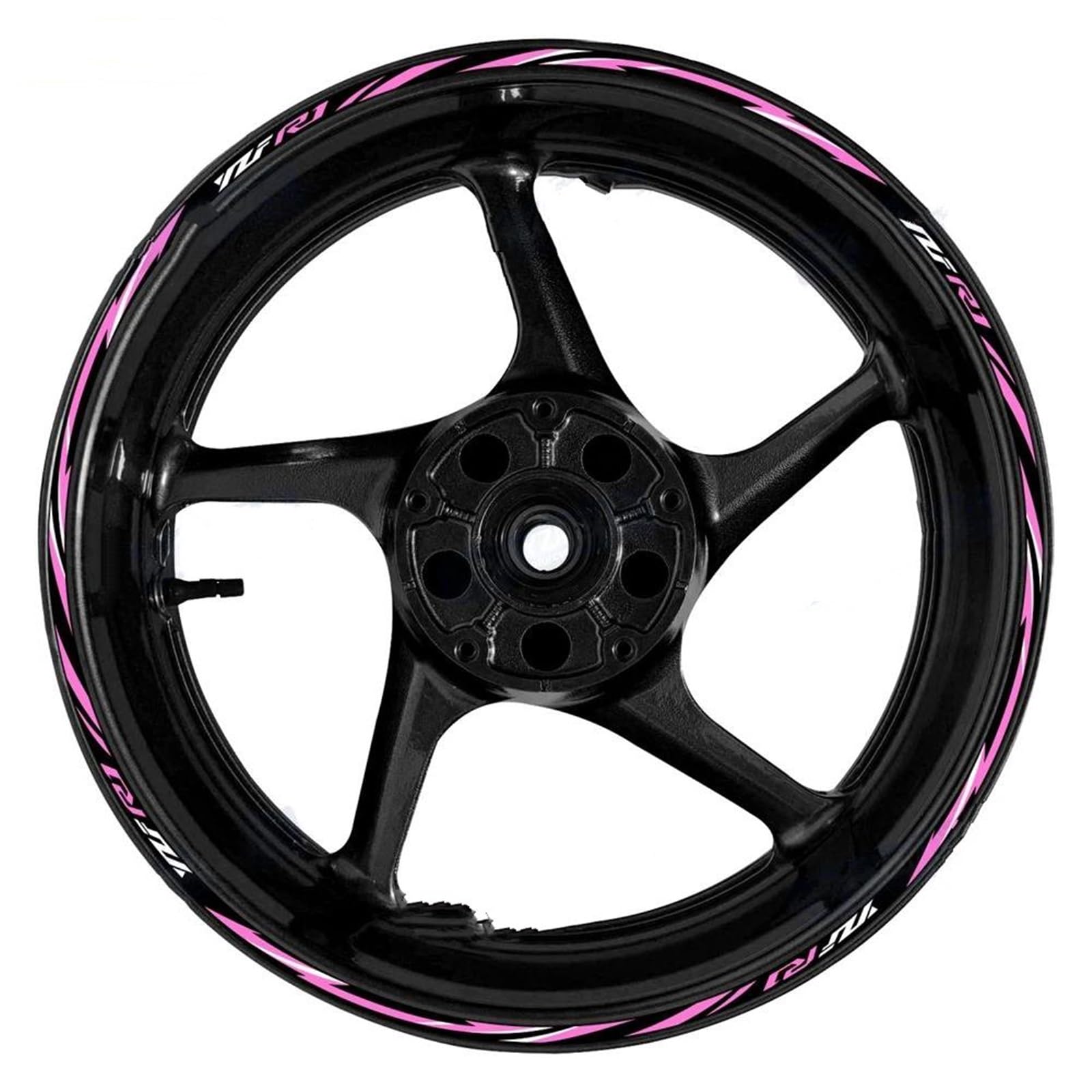 Motorcycle Front Rear Wheel Stickers for Yamaha YZF R1 Decorate Rim Motorbike Hub Tape Decal(Color1)