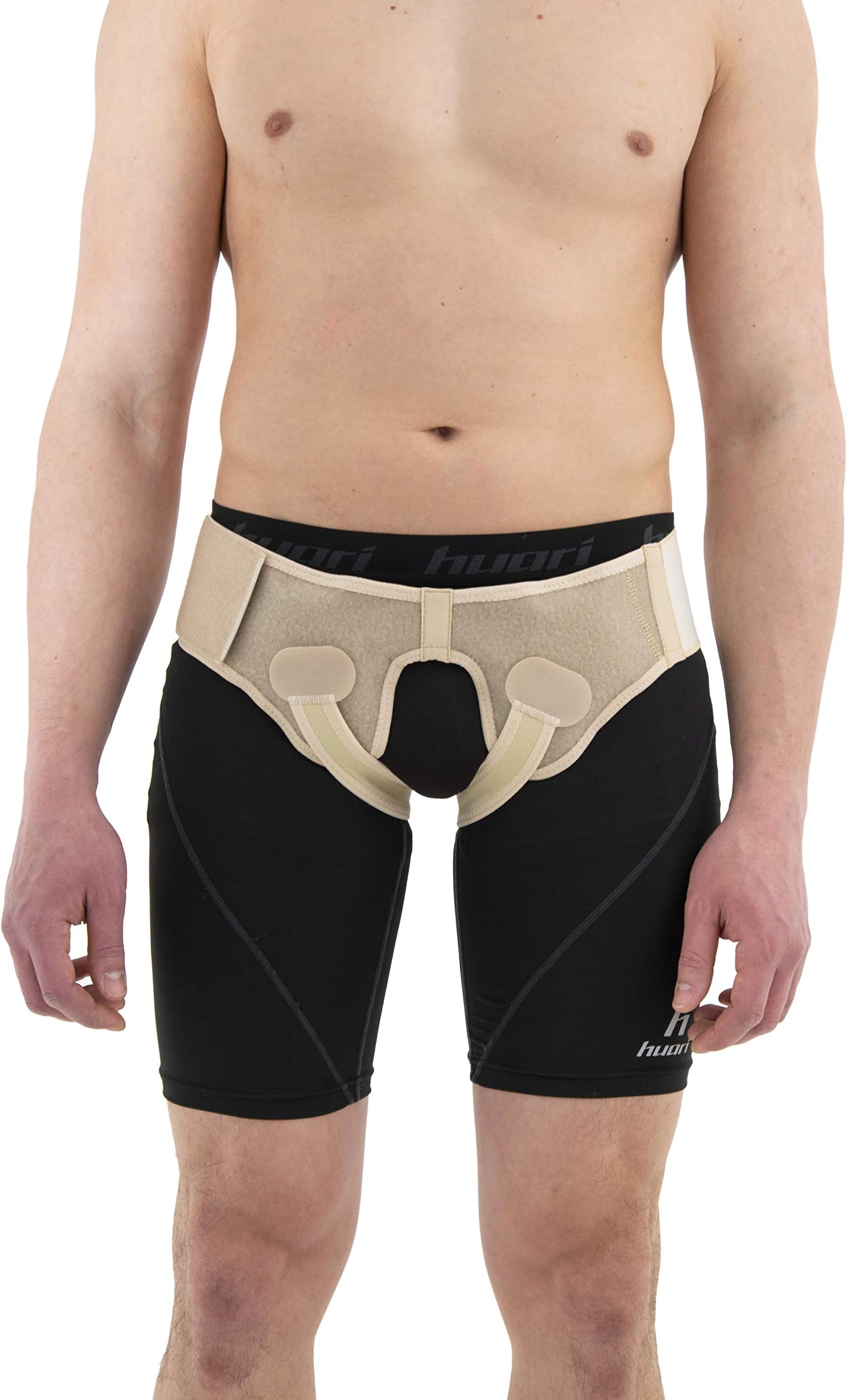 Inguinal Hernia Support, Double Hernia Belt Fits Left/Right/Both Sides, Groins Brace (S)