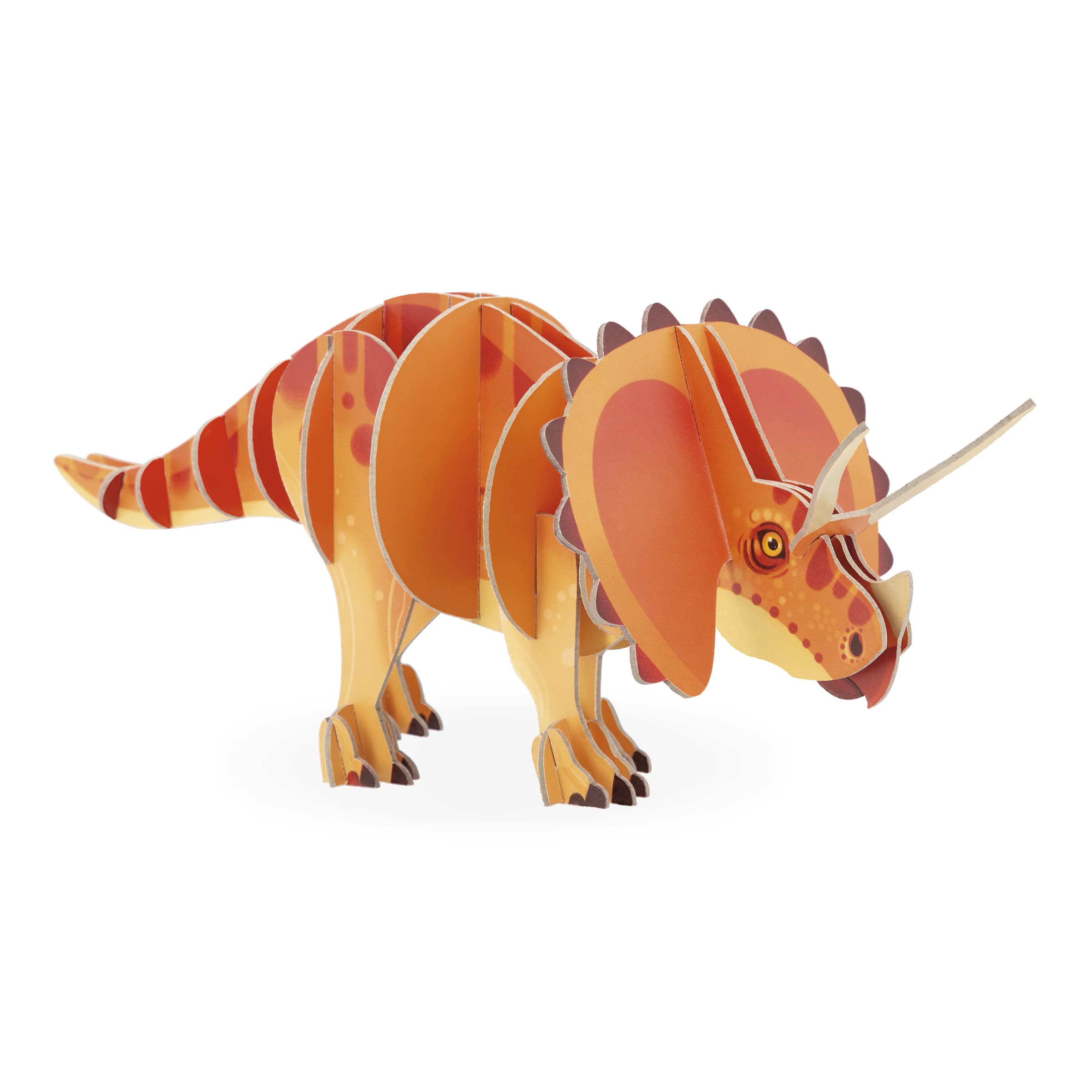 Janod - Gioco di Costruzione Cubikosaurus - 3 Dinosauri da Ricostruire - Giocattolo