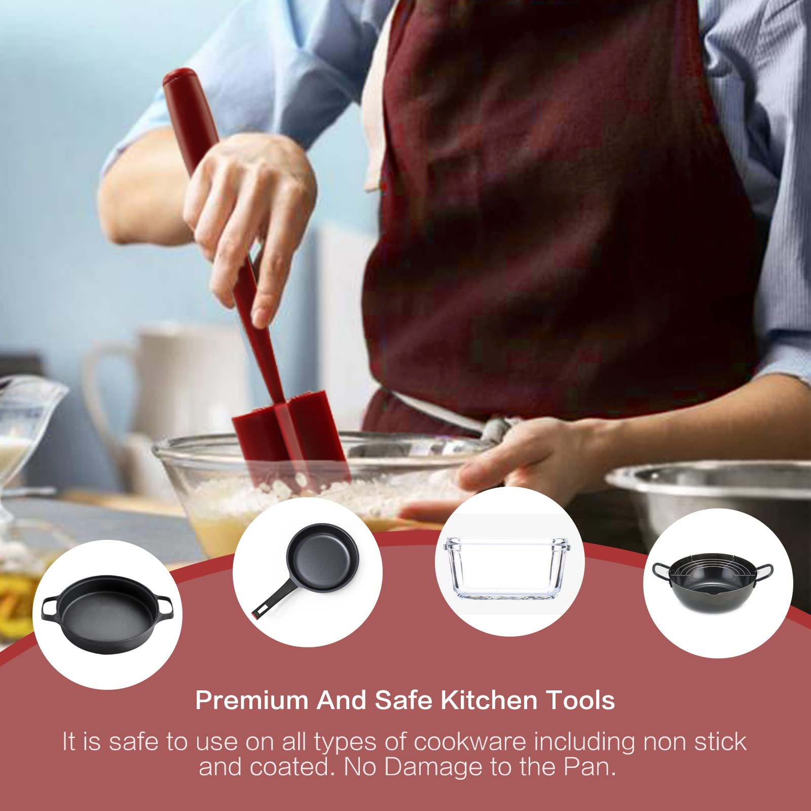 Hachoir à Viande Hamburger Hachoir à Pommes De Terre-professionnel Multifonctionnel Résistant à La Chaleur En Nylon Sol Boeuf Smasher Outils De Cuisine