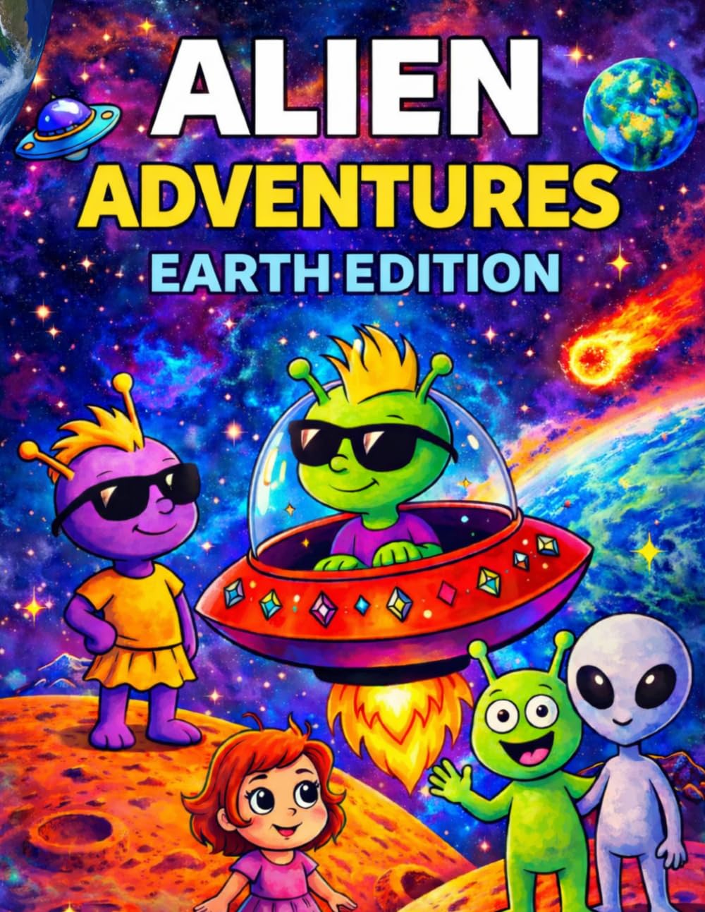 Alien Adventures: Earth Edition: An Out-of-This-World Coloring Adventure