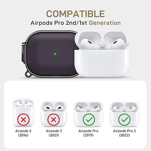 Miniatura 2 de Maxjoy Funda para AirPods Pro de 21 generación con cerradura, bonita funda protectora rígida para AirPods Pro 2, funda protectora para AirPod Pro
