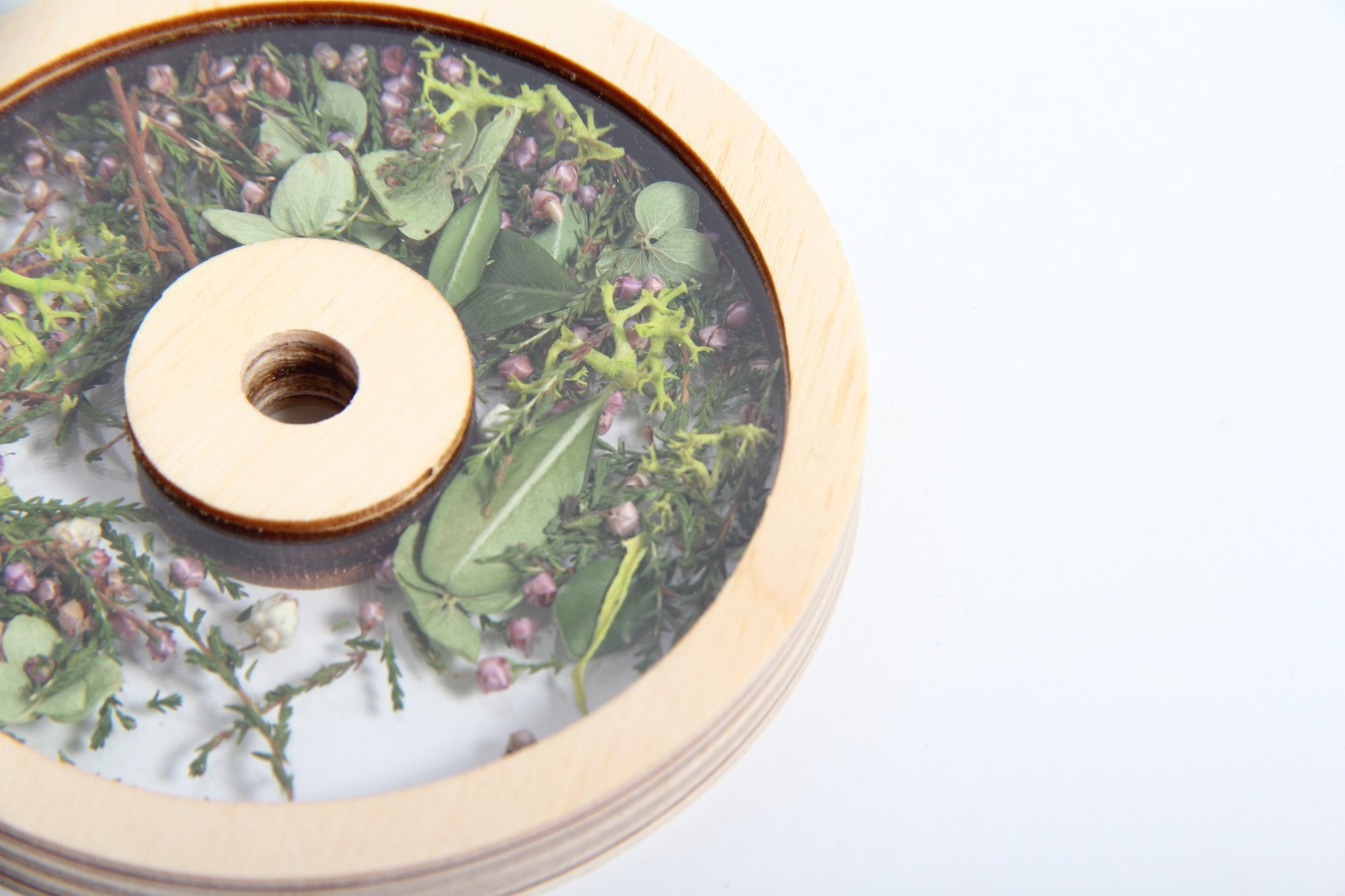 Flowerscope Caleidoscopio, Madera, Marrón, 20 x 3 x 3 cm