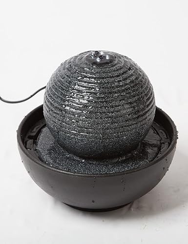 Miniatura 3 de SEINHIJO Fuente interior de mesa Fengshui cascada escritorio oficina fuente LED luces 9.0inch