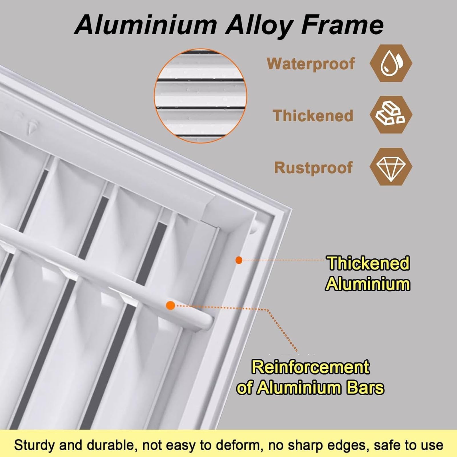 Cubierta de ventilación de Aire, Cubierta de ventilación de Retorno de Aire de Acero Blanco de 14x26 Pulgadas | Parte Frontal y Puerta Desmontables | Rejilla de ventilación de Aire acondici